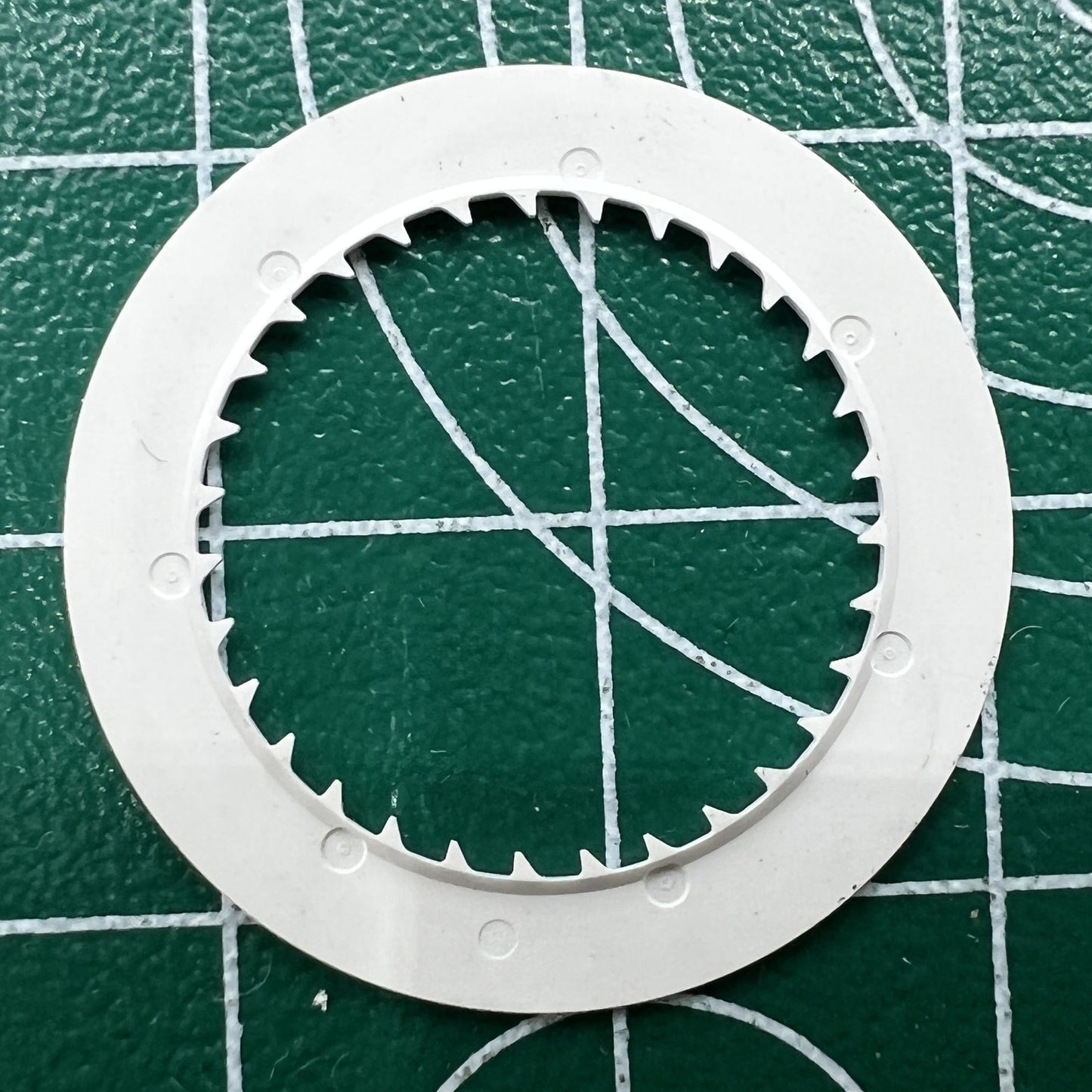 White date disk wheel for NH35 NH36 watch movements showing date at 6 o'clock, ideal for watch repair - wholesale lot.
