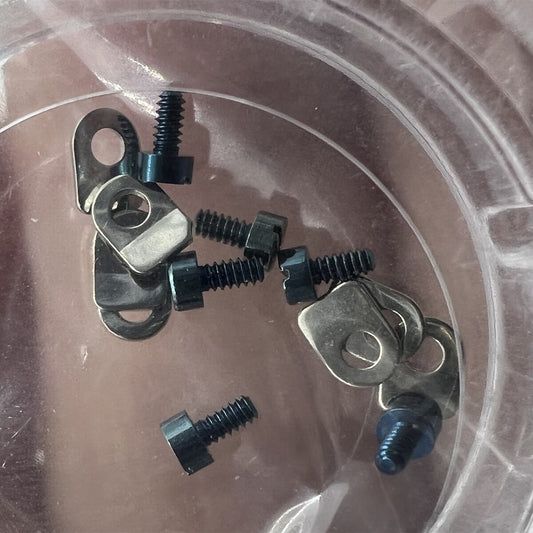 1. Set of 3 watch part casing clamps with screws for Seagull ST3600 and ETA6497 movements