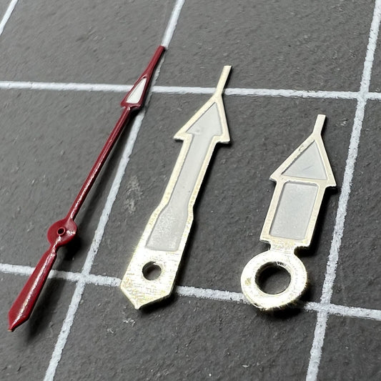 Luminous red second hand for Miyota 2035 quartz watch movement, precise and durable design.