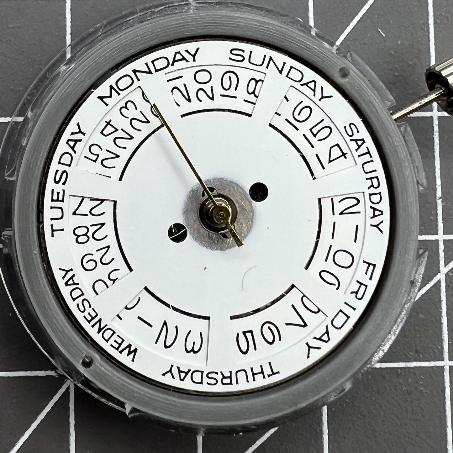 Tianjin Seagull T16 Day Date Automatisches mechanisches Uhrwerk Weißes Zifferblatt