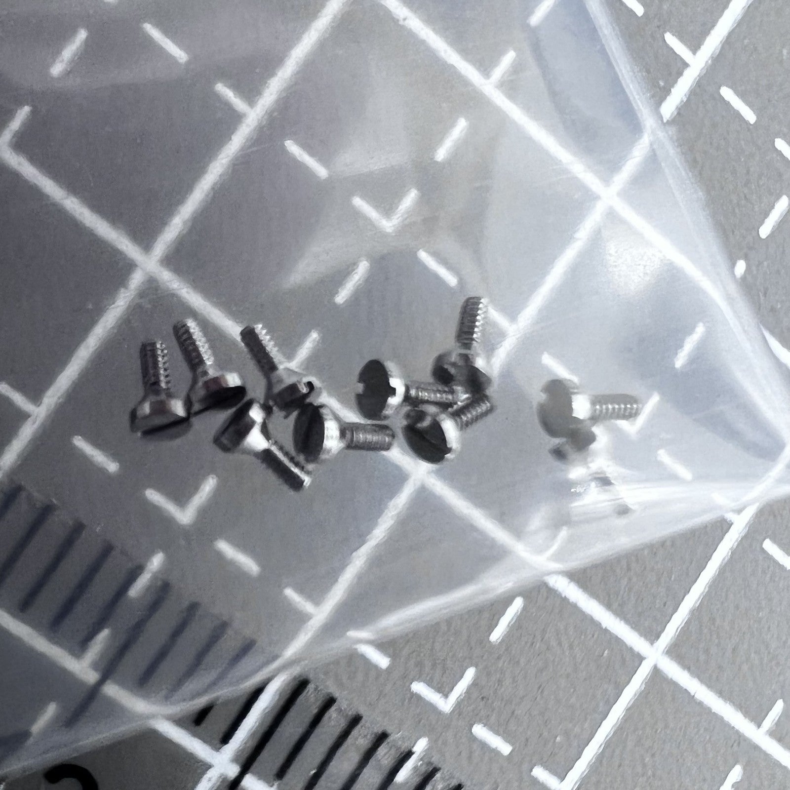 Set of 5 Miyota 8200 dial foot pin screws, durable watch accessory for precise movement assembly