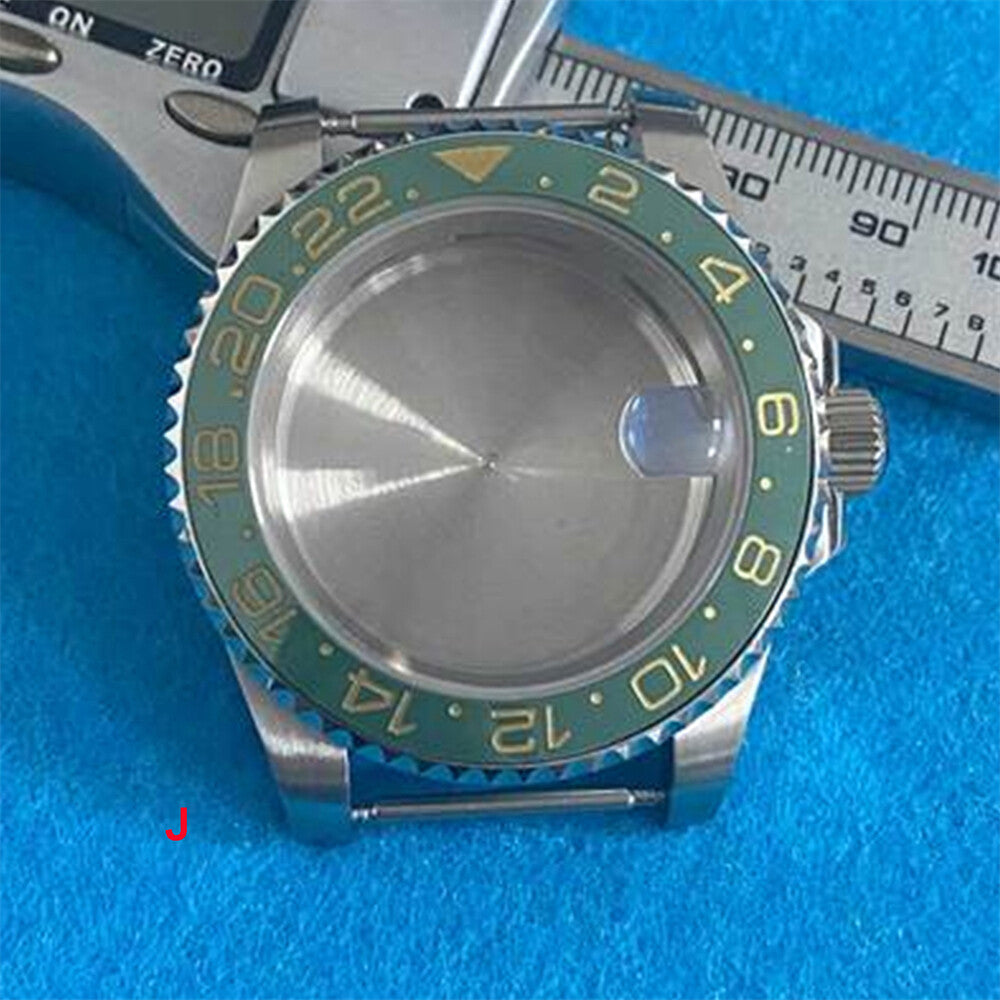 Boîtier de montre en acier inoxydable 316L avec verre saphir grossissant de 40 mm pour mouvement NH35