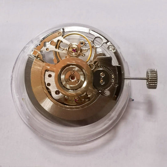 Tianjin Seagull ST25 silver hollow automatic mechanical watch movement, precision craftsmanship.