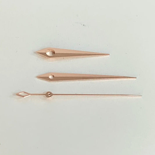 Golden and silver Lightning second watch hands set for NH35 NH36 movement, precise and stylish accessory.