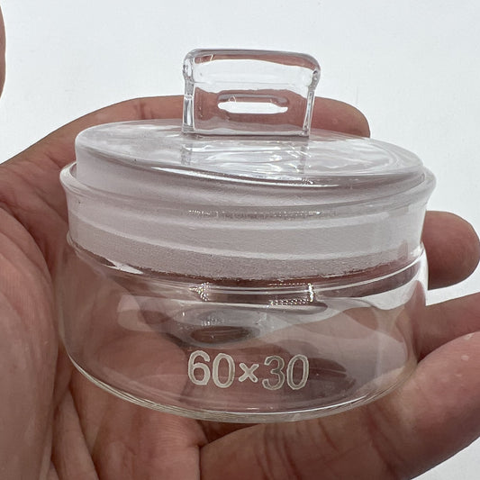 Benzine Oil Cup for glass cylinder cleaning, dust-free design for precise petri dish washing