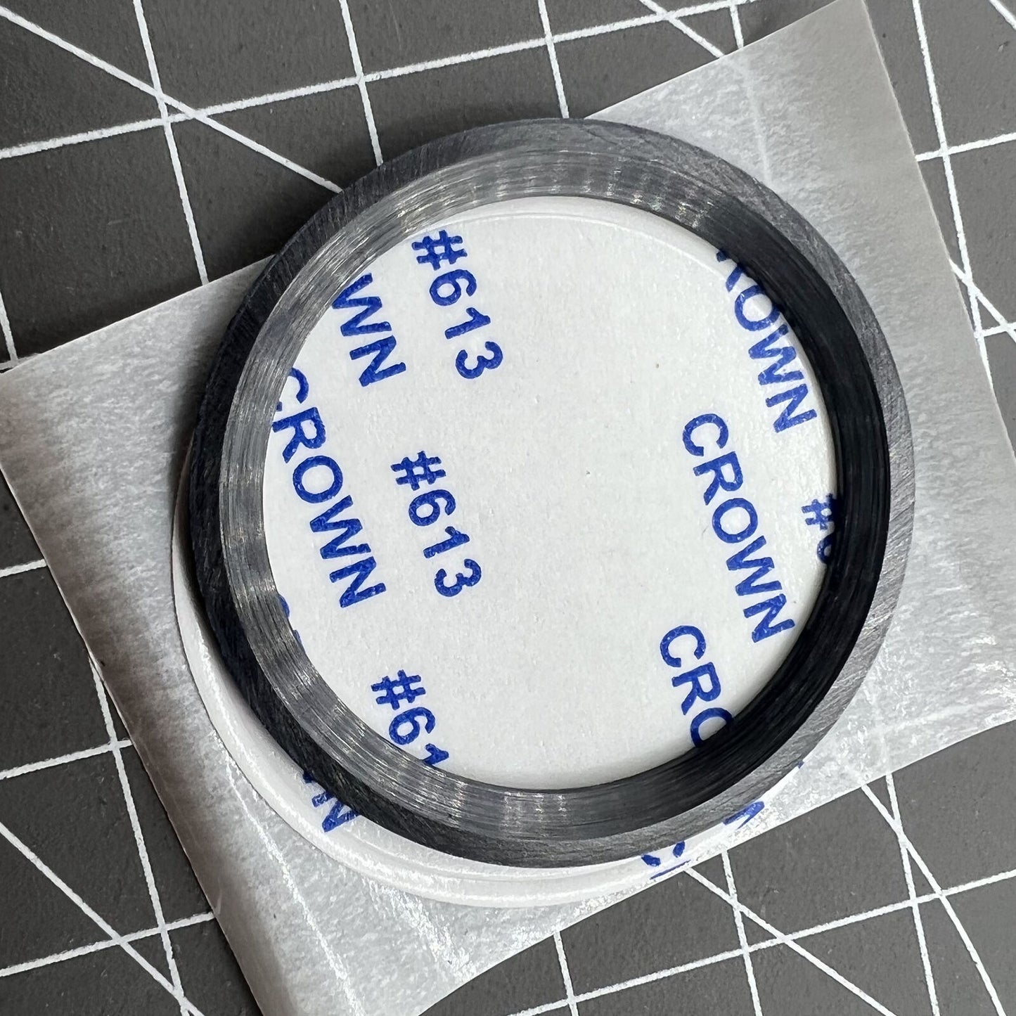 Black ceramic bezel insert with yellow graduation for 38mm/30.5mm watches, durable replacement.