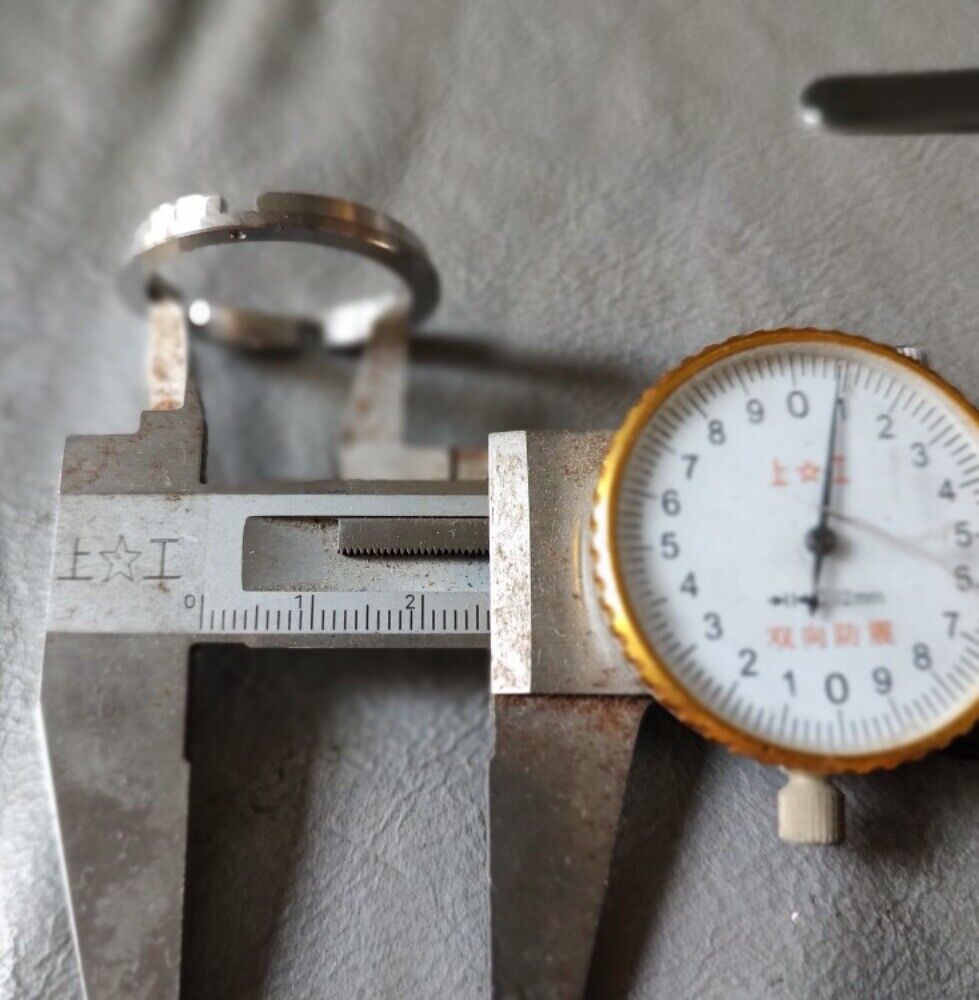 Metal watch spacer ring 32.5x4mm for China 2824 movement, precision fit accessory enhancing watch assembly.