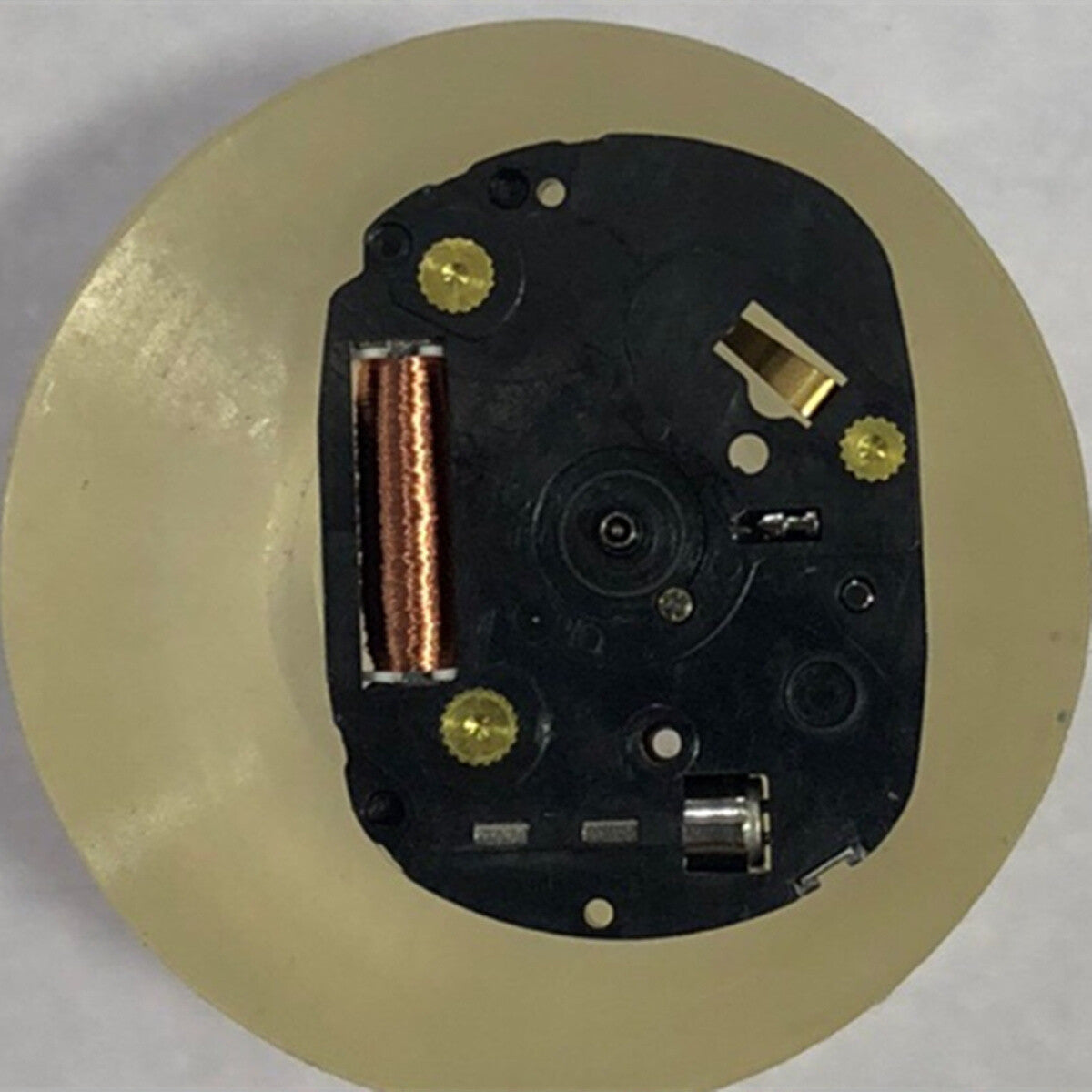 Set of 2 Hattori VX01 quartz watch movements with 3 hands and stems, precision Japanese craftsmanship.
