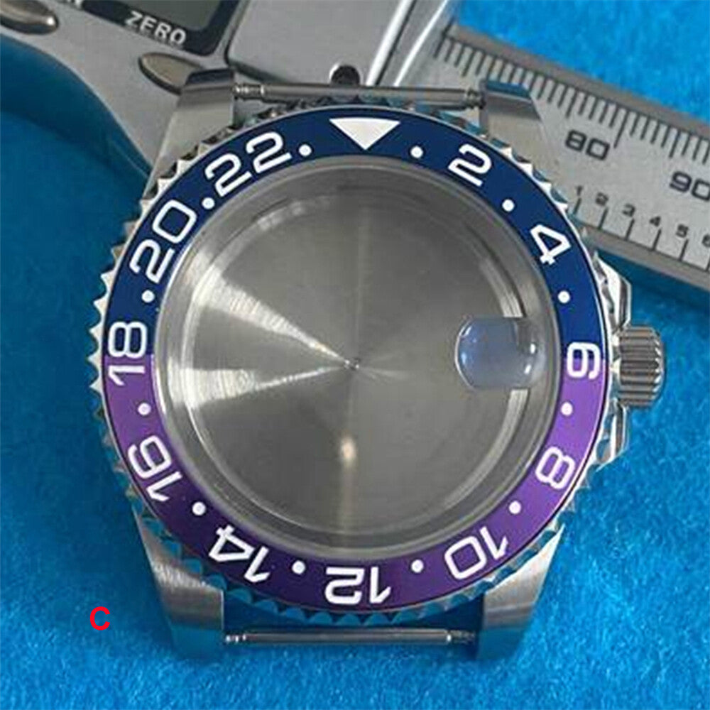Boîtier de montre en acier inoxydable 316L avec verre saphir grossissant de 40 mm pour mouvement NH35