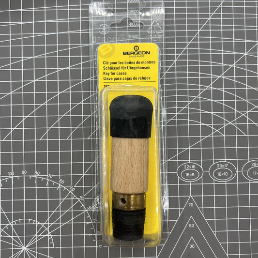 Bergeon 2533 Swiss Made rubber key for waterproof watch case opening and closing tool.
