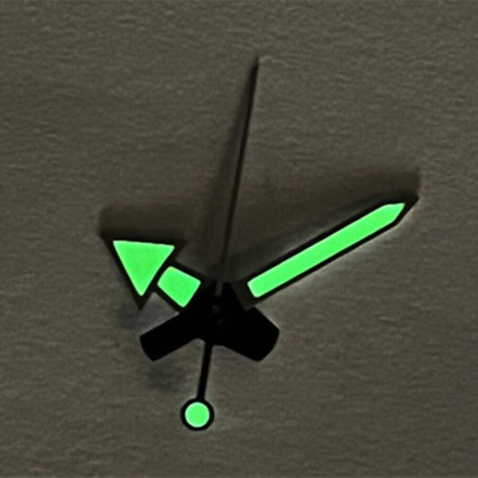 Dark silver grey 13mm watch hands with C3 green luminous for SKX SBBN models