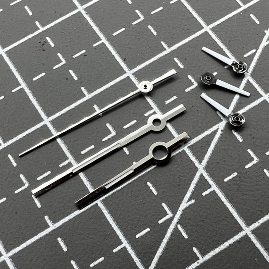 Golden lume watch hands set for Miyota 8200 movement, 2-pack by Ref.P1-H5-NO7, precise fit accessory.