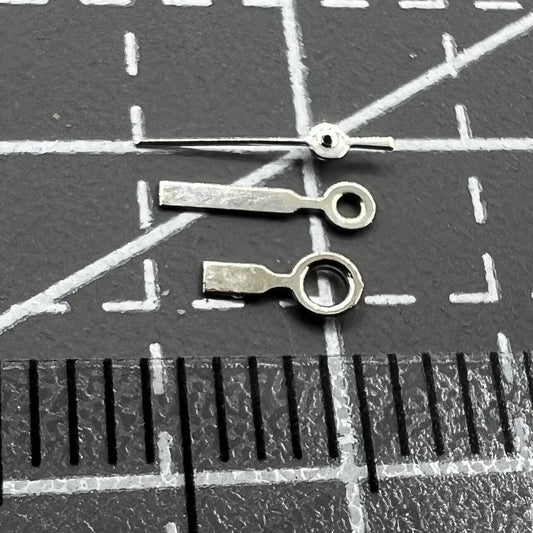 NO.1286 Silver set of watch hands for Miyota 2035 movement, 7mm/6mm/4mm lengths, precise fit