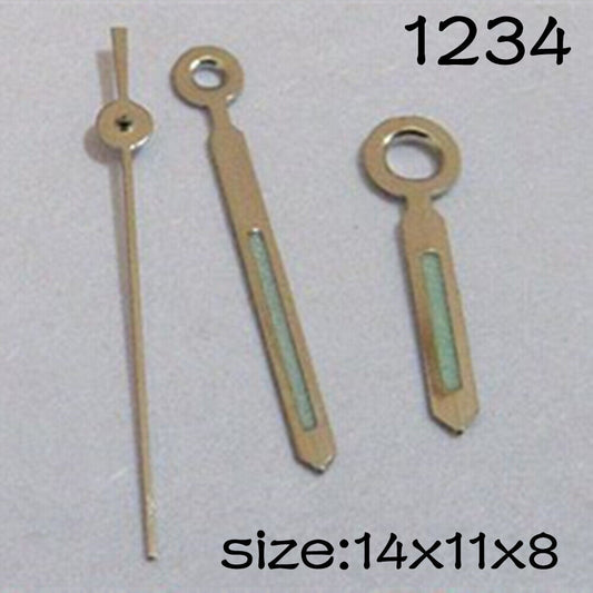 Luminous watch hands set for Miyota 2115 movement by Wholesale, glow in the dark for easy time reading.