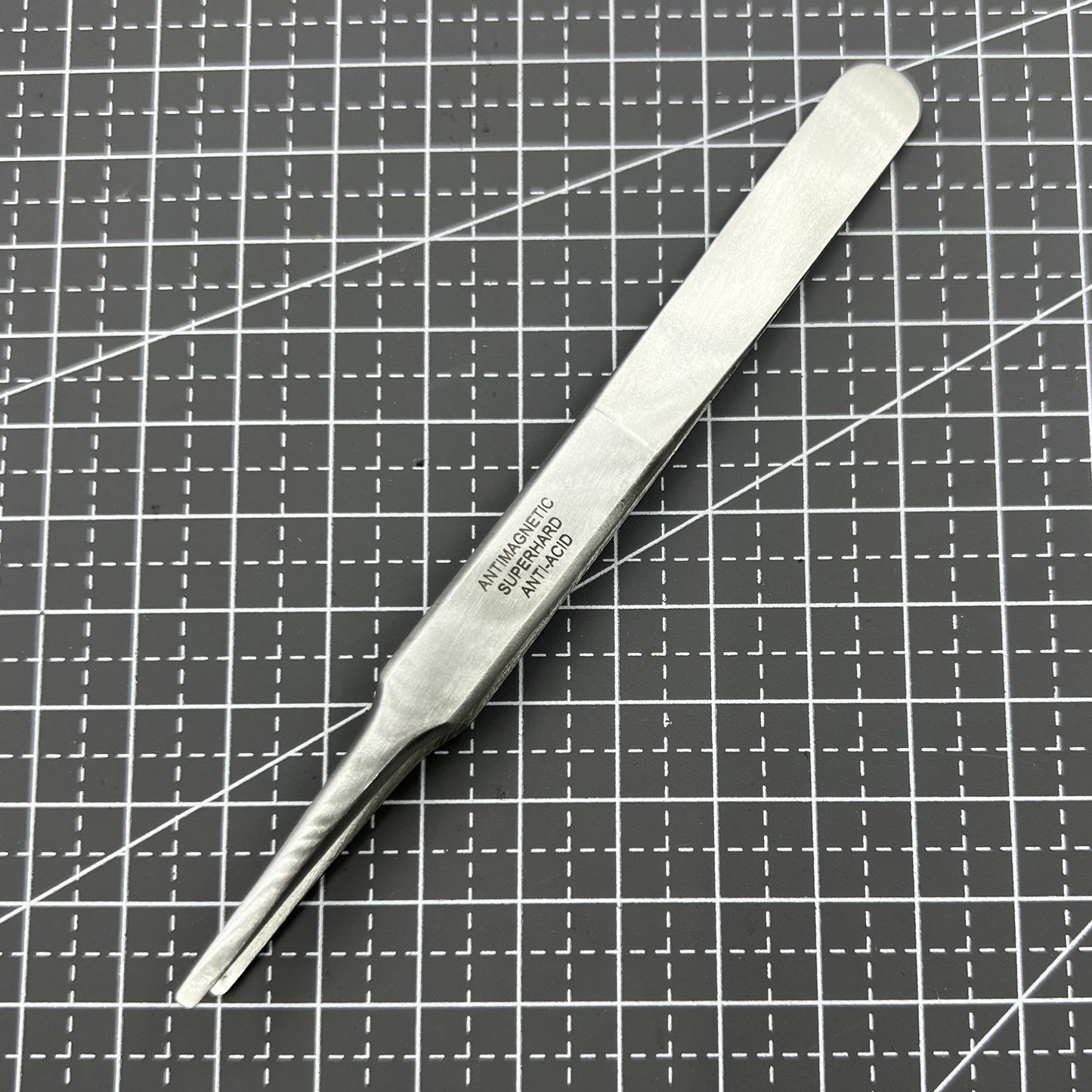 ST13 Antimagnetic Tweezer with Superhard Stainless Steel, acid-resistant for precise watch repairs and delicate accessory handling.