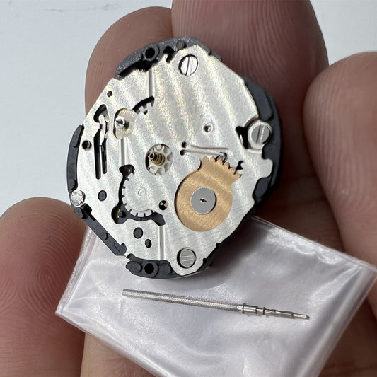 Hattori Epson VX3PE quartz movement for precise timekeeping in Japan-made watch accessories.