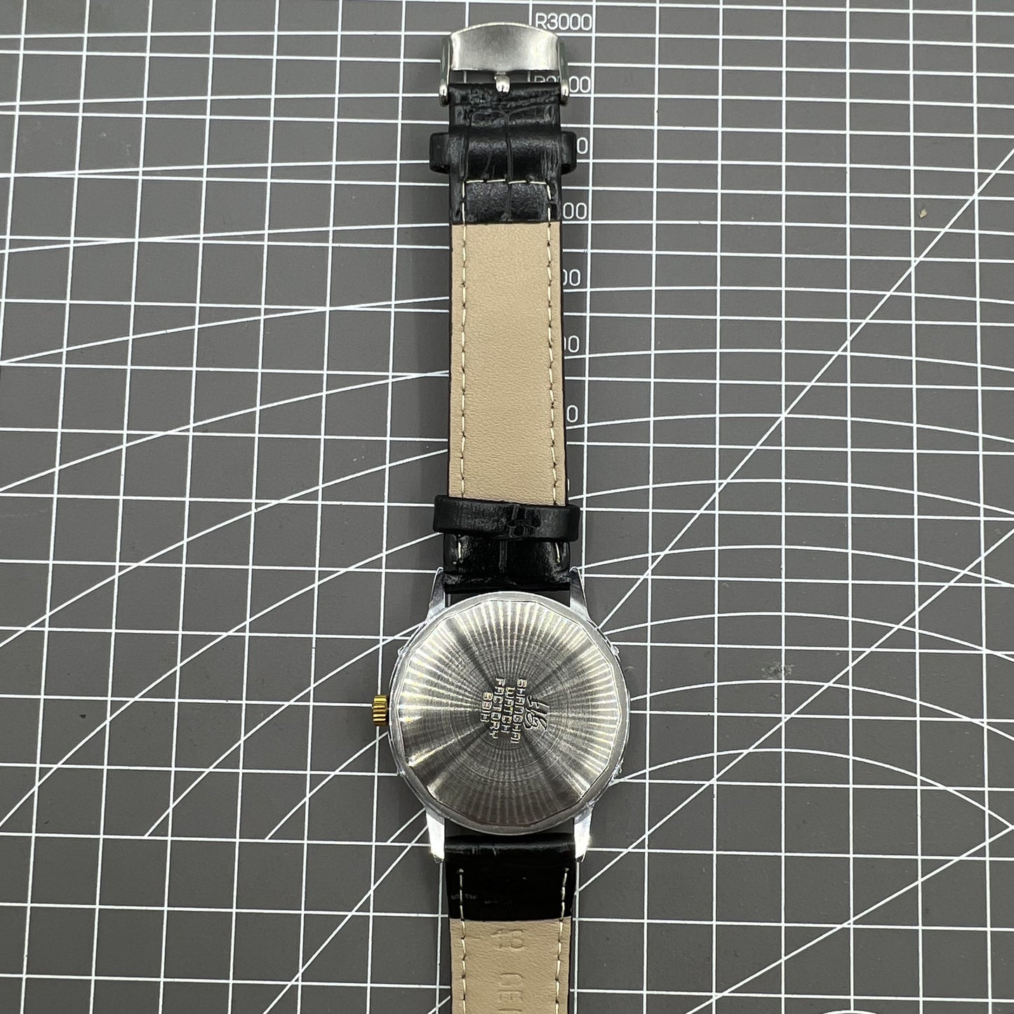 37mm Shanghai Manual Mechanical Watch Gradient Grey Dial 17 Jews