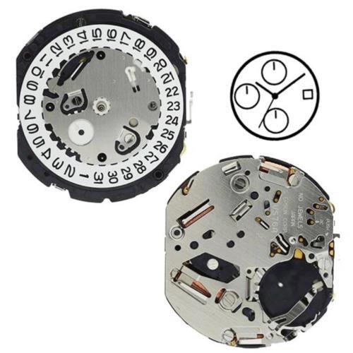Hattori Epson VS76A solar-powered quartz watch movement, Japan-made precision for accessories