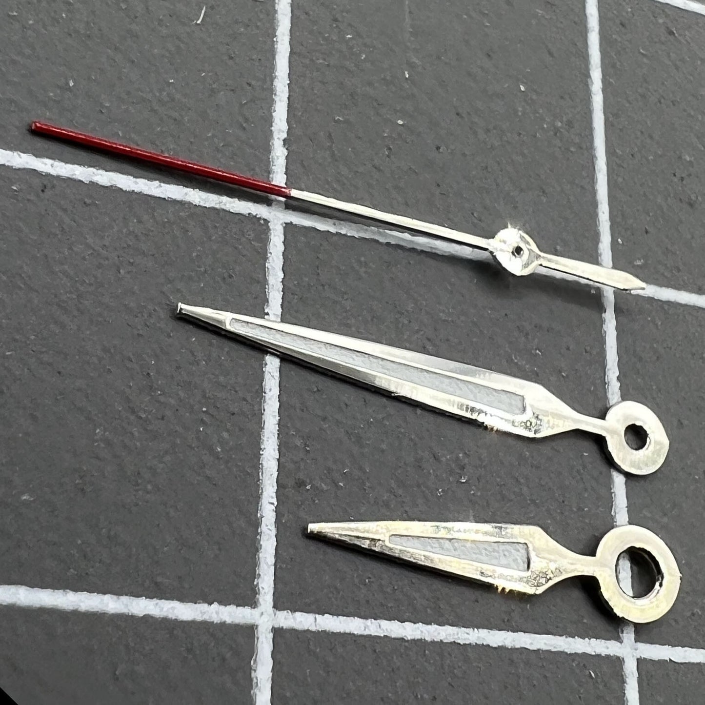 P1-H2-C1 luminous arrow-shaped watch hands for Miyota 2035, boosting visibility and sleek design.