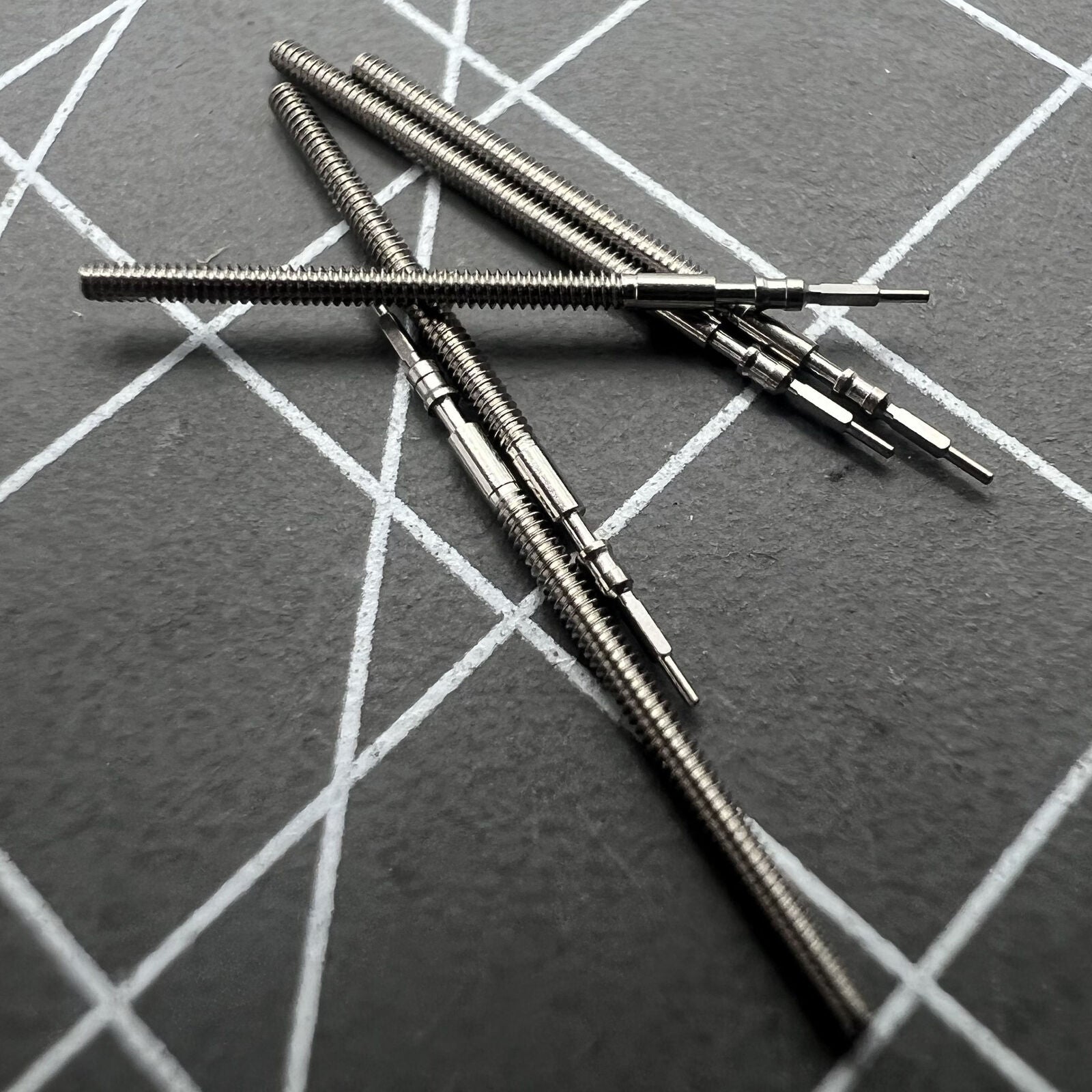 1. Generic watch winding stem compatible with movements 1L32 1L22 1L12 1L45 1M02, perfect for repair.