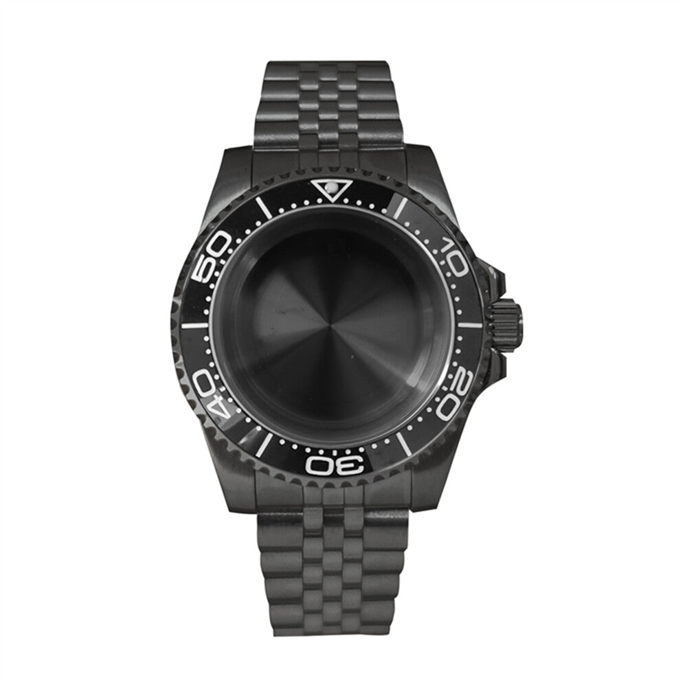 Boîtier de montre en verre saphir 40 mm pour mouvement NH35/NH36, boîtier modifié