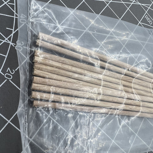 Swiss Bergeon 2583-20 pegwood sticks, 2mm beech wood, ideal for precise watch cleaning and detailing.