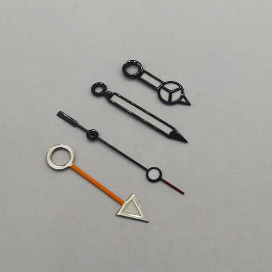 13mm green luminous GMT watch hands set for NH34 movement, perfect for accurate timekeeping.