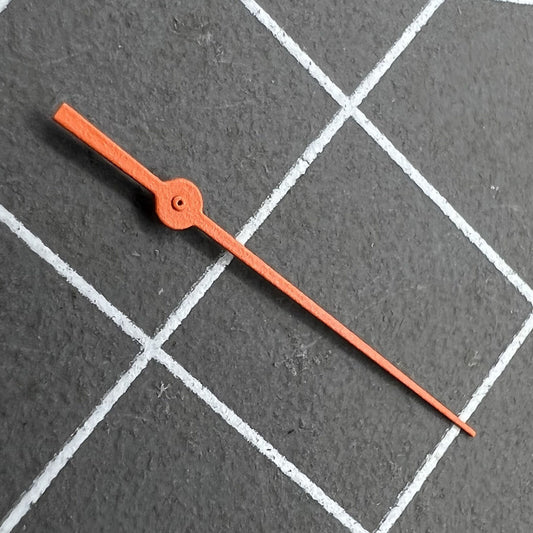 Diving orange small second hand for NH35A/NH36A movements, compatible with SKX007/SRP777 watches.