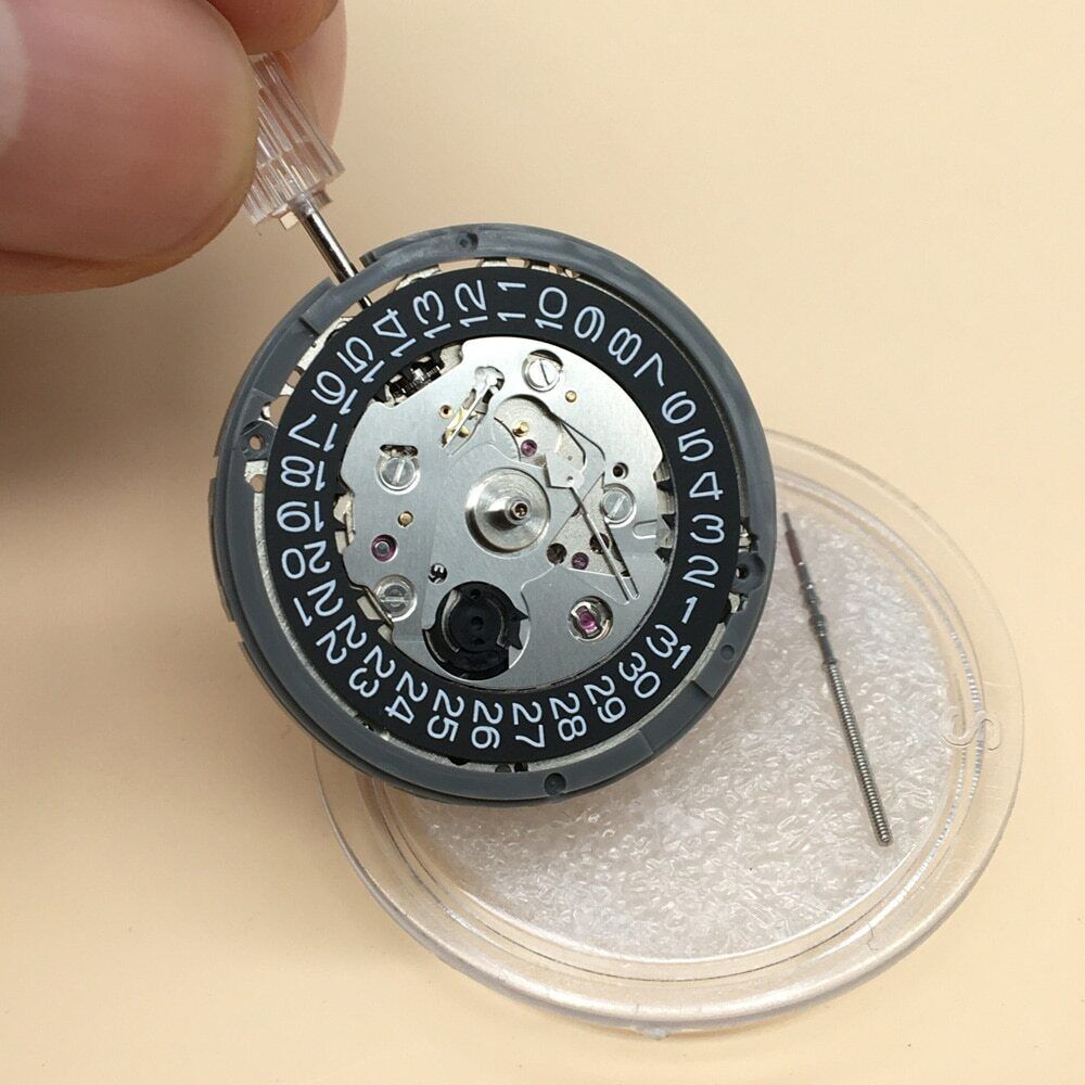 NH35A Mechanical Movement 24 Jewels with Black Date NH35 NH36 4R35 Replacement