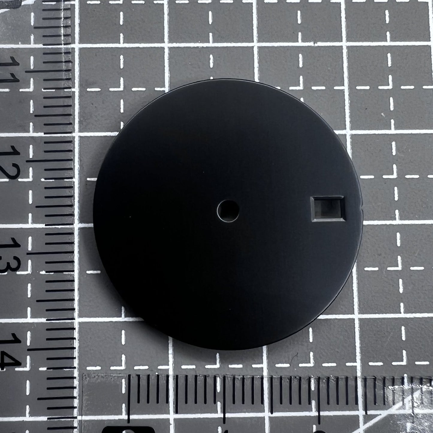 28.5mm Black No Lume Single Calendar Watch Dial Fit for Movement NH35 /36