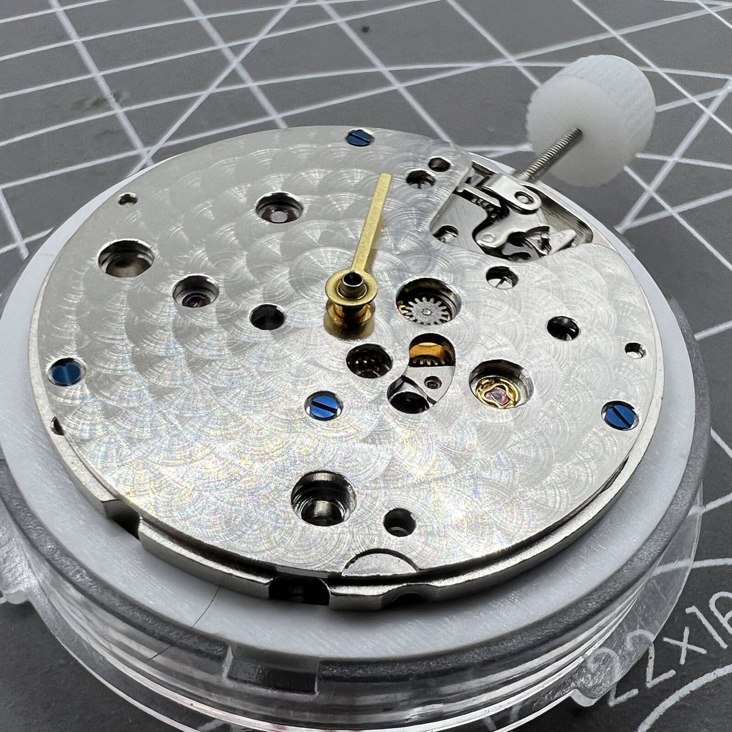 SA 3130 Mechanisches Automatikwerk Blaues Uhrwerk mit Unruhfeder