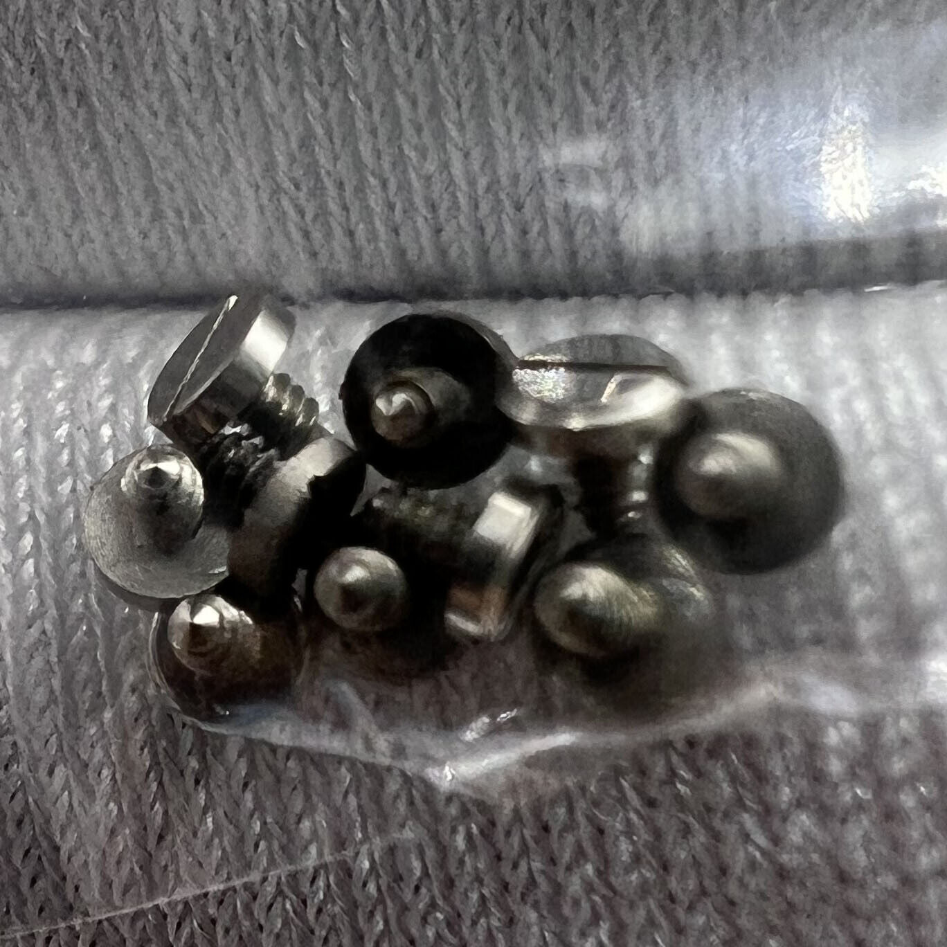 Set of 10 Generic 7120 Movement dial feet screws for secure watch accessory repairs and maintenance.