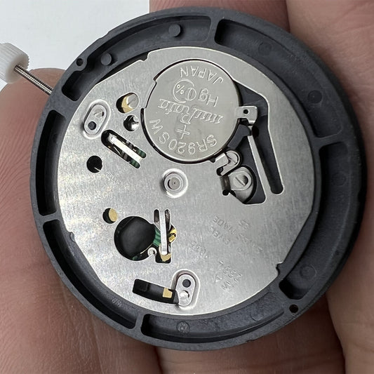 ISA watchmakers black dial quartz movement replacement, model 2334/1035, precise and durable accessory
