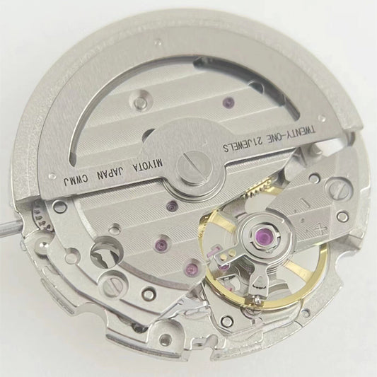 Miyota/Citizen 82S5 silver plated automatic watch movement for precise Japan mechanical repair
