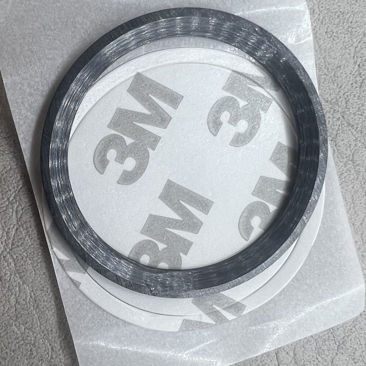 Keramik-Uhrenlünette, schwarz, 37,5 mm, SUB mit weißer Schrift, ohne Leuchtneigung