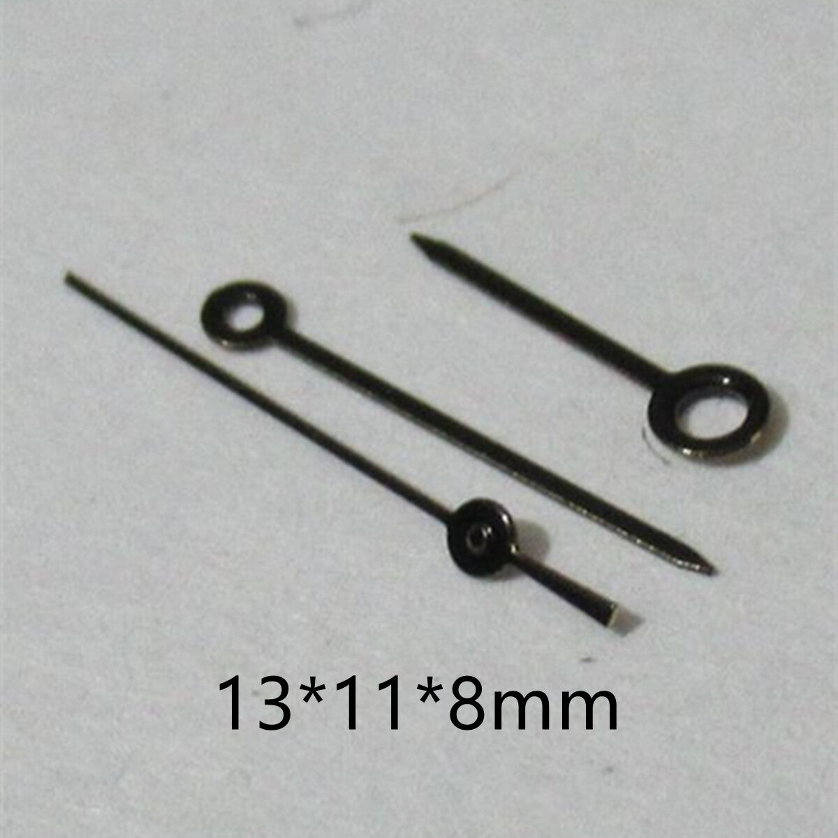 13 mm schwarz lackierter Zeigersatz in Nadelform für Miyota 2035 2115 2105 2305