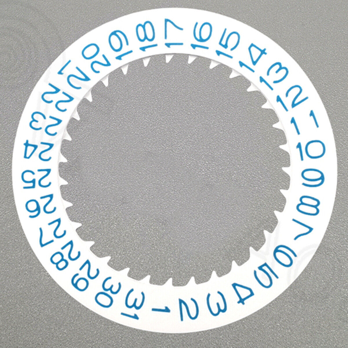 Blue Font White Date Disk Wheel for NH36 NH35 Movement D3 Crown Position 3.8