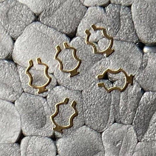 Main wheel bridge shock absorber for Omega 1120 watch movement, enhancing balance wheel stability.