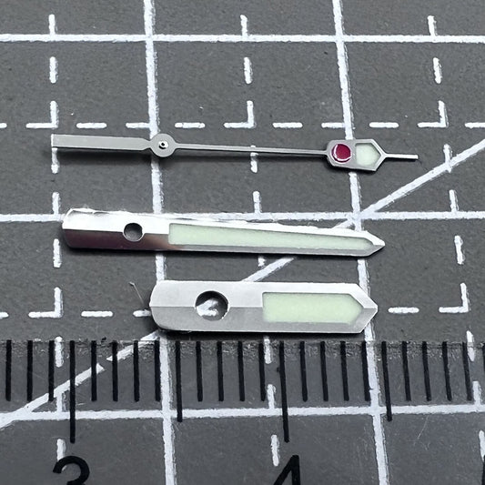 Replacement 19mm C3 lume watch hands set for SBDX001, SBDC001, SKX007 with NH35/NH36 movement.