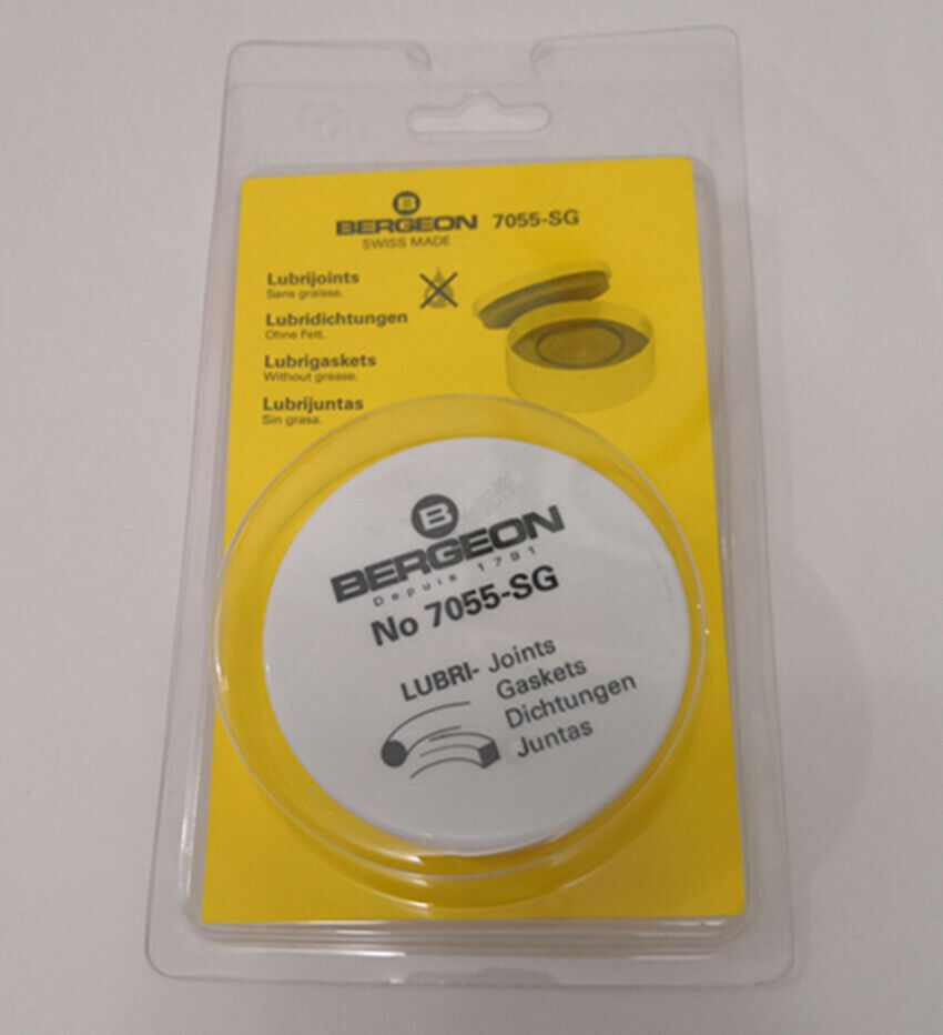 Bergeon 7055-SG Lubri-Gaskets Box With Two Foam Silicon Greaser Cushions
