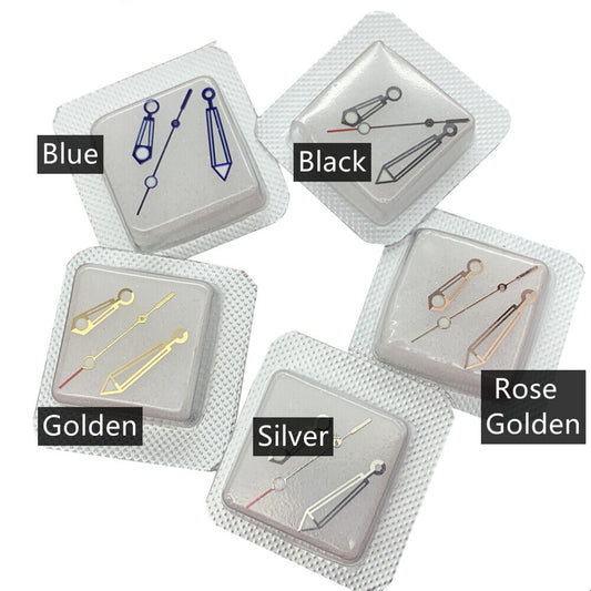 Men?s Size Luminous Sea Horse 007 watch hands set by Generic for ETA 2824-2 movement precision.