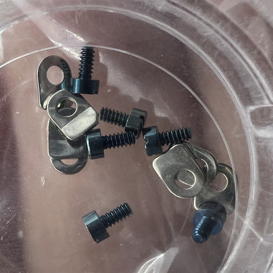 1. Assorted watch part casing clamps with screws for Seagull ST3600 and ETA6497 movements.