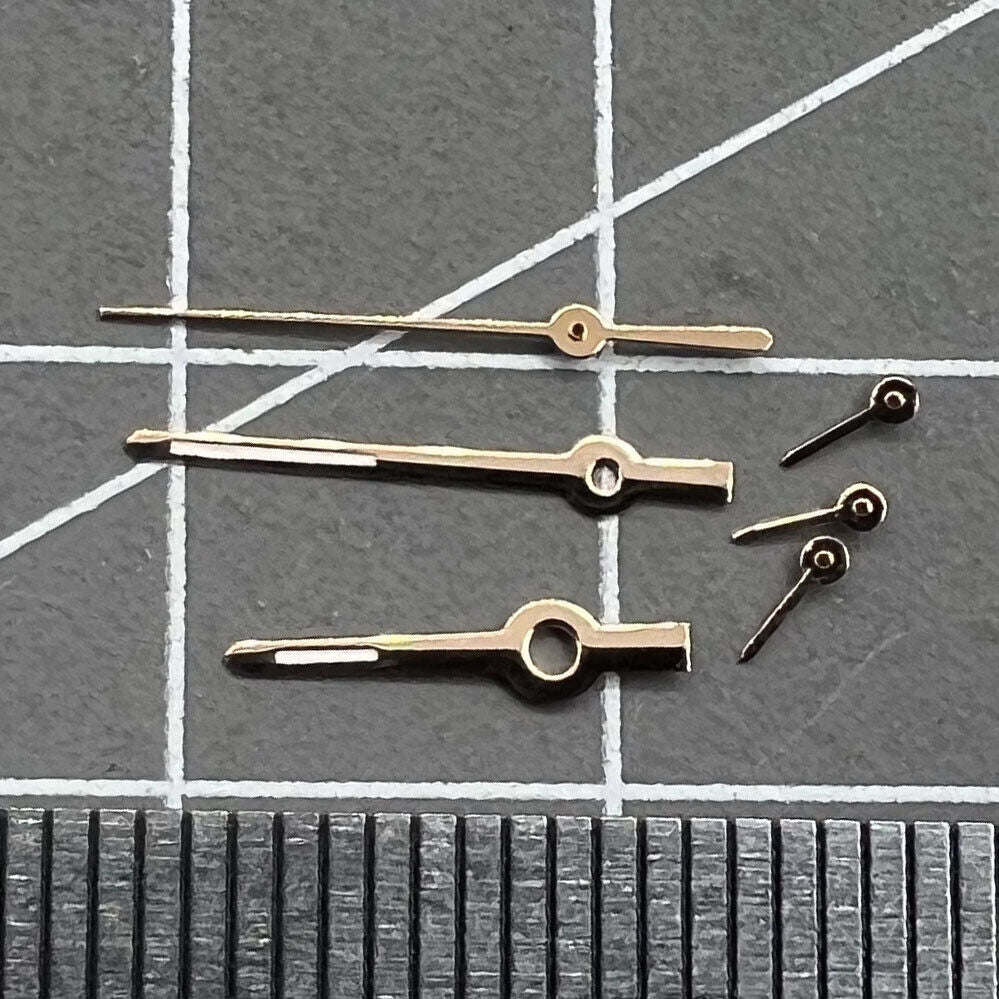 Aiguilles de montre 11 mm, garniture dorée rose, luminescentes vertes, pour VX3J, VX9J, VX7J, VX3N, VX9N, VX42