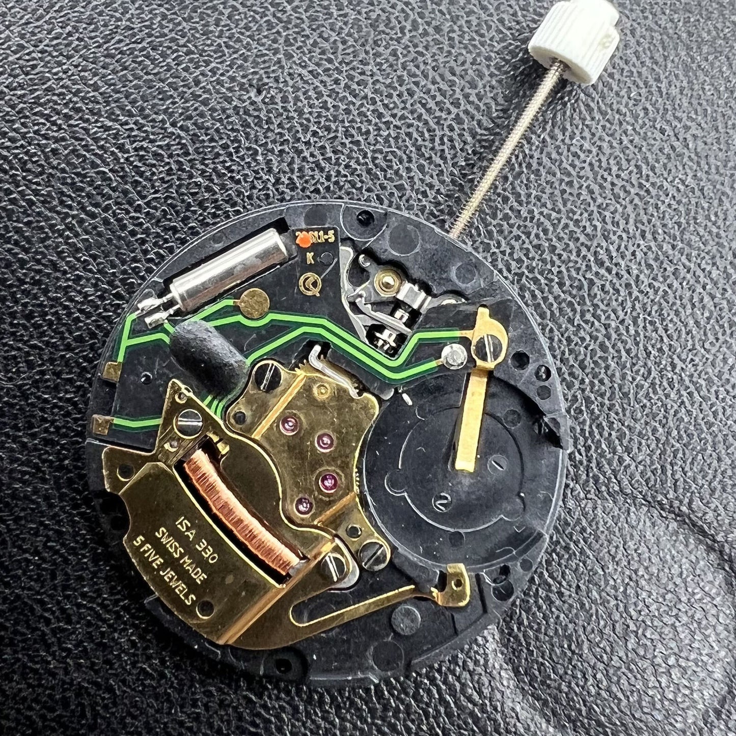 ISA 330 Uhrwerk Datum bei 6 Quarzwerk Original
