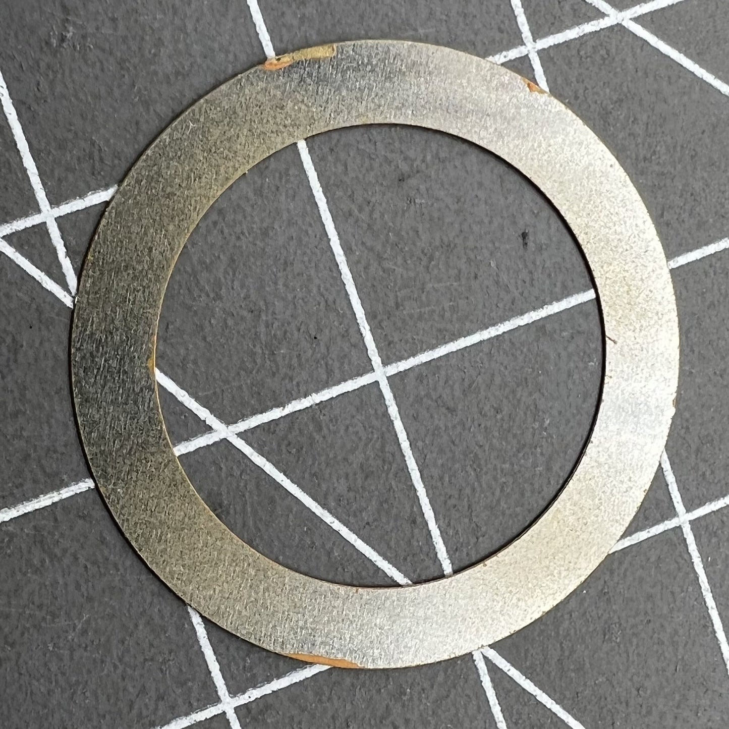 Orange date disk wheel overlay for NH35 NH36 watch movement, date at 3