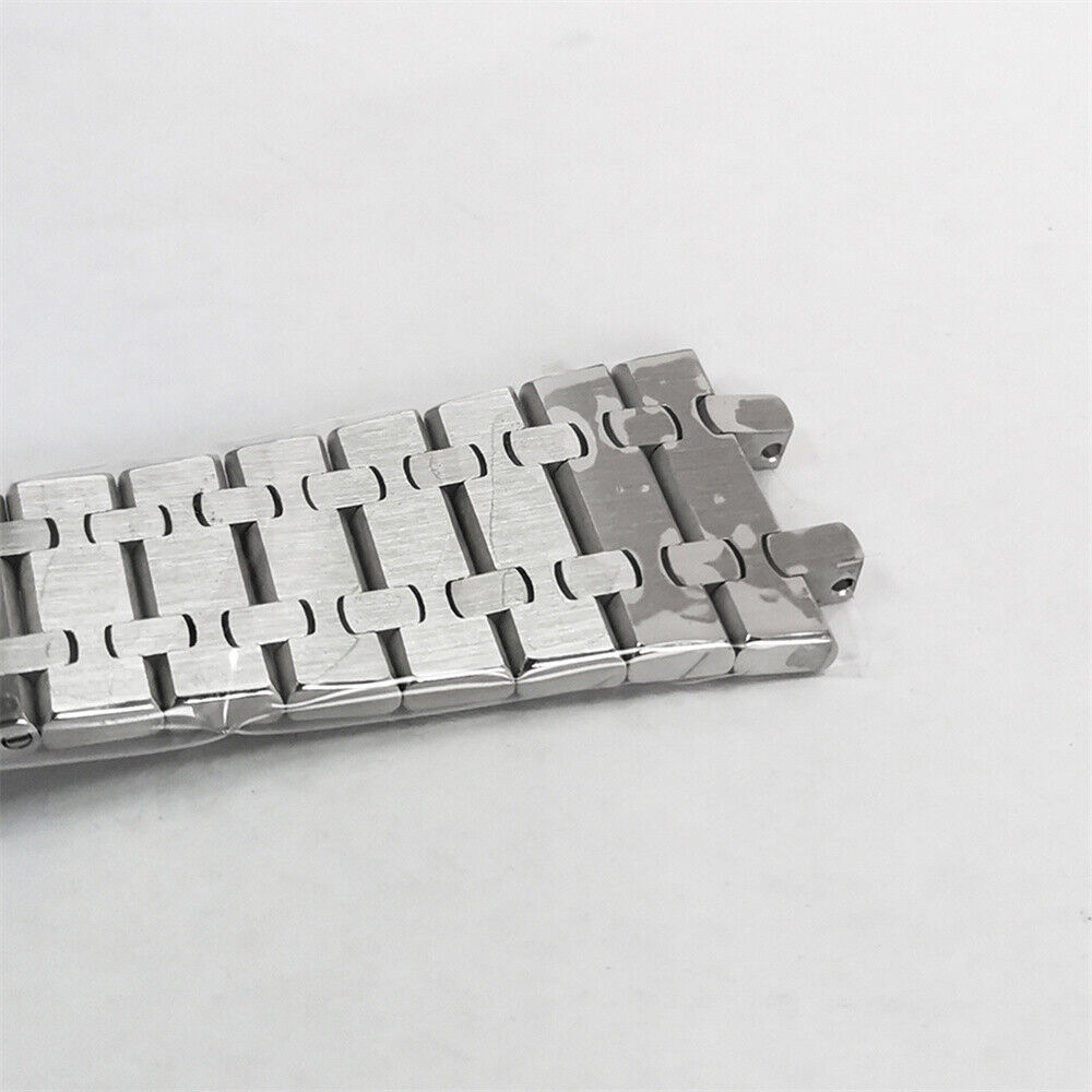 Bracelet de montre en acier inoxydable 41 mm, boîtier miroir en verre saphir pour NH70