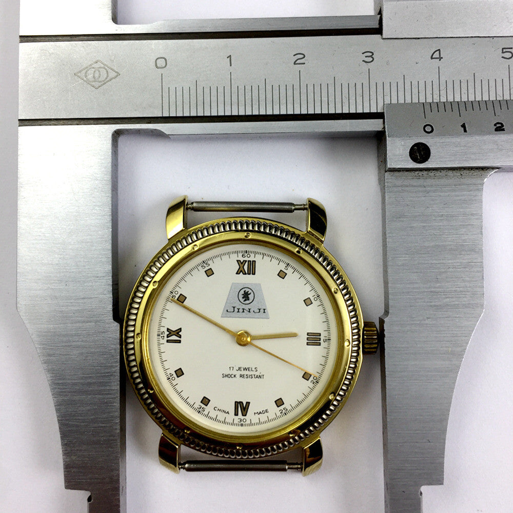 Handaufzug mechanische Uhr SHANGHAI JINJI römische Zahlen 17 Steine stoßfest