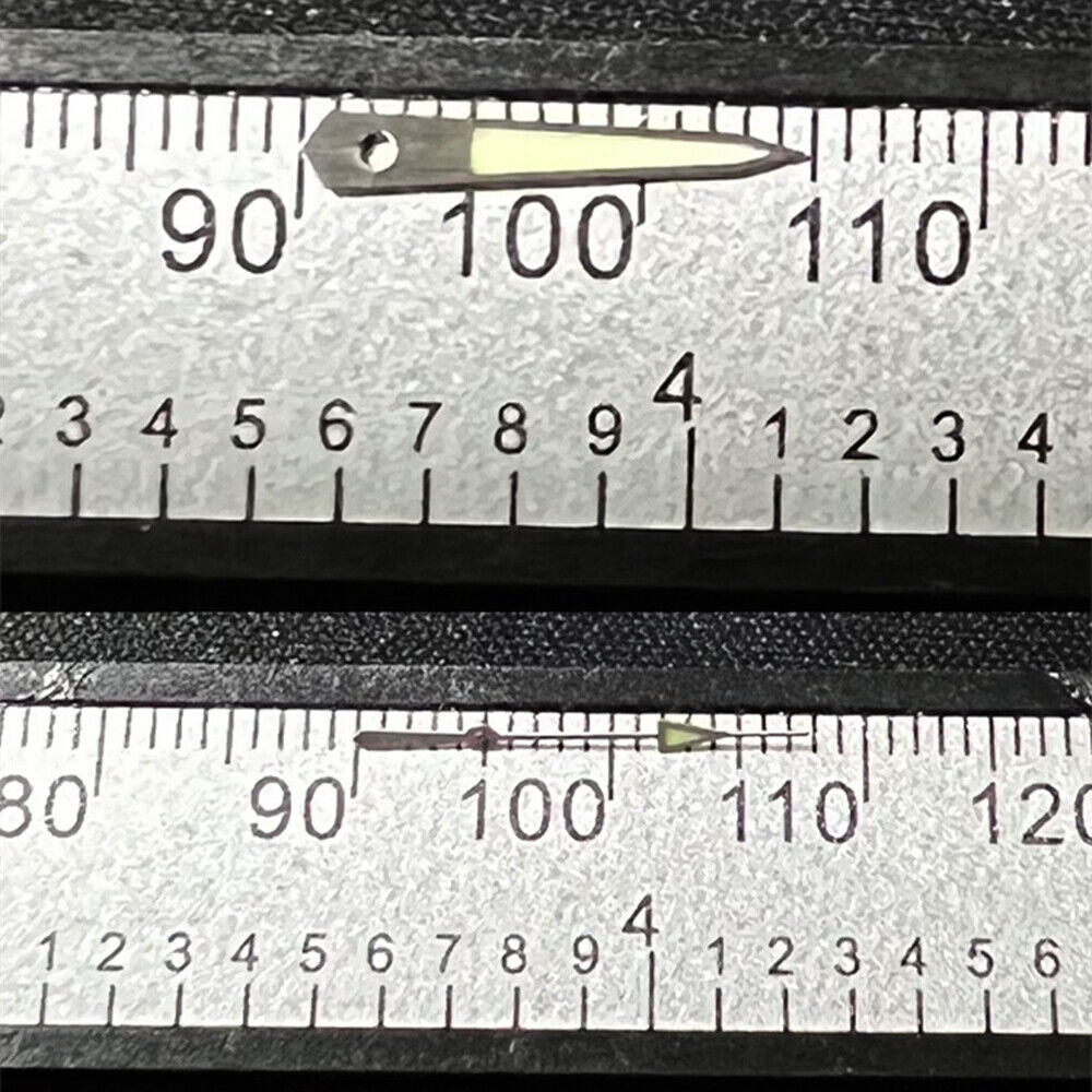 13 mm silberner Rand, C3, grün leuchtende Taucheruhrzeiger für SKX/SBBN NH35A/NH36