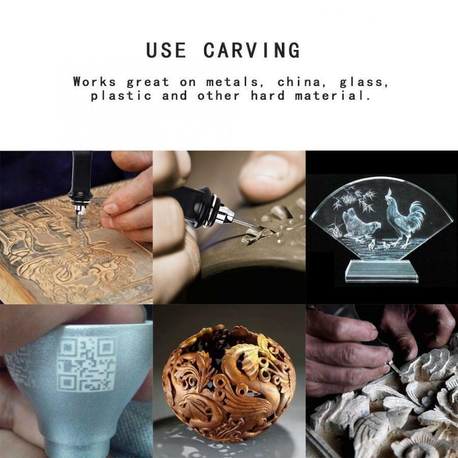 Electric jewelry engraver pen for precise carving and lettering on custom jewelry designs.