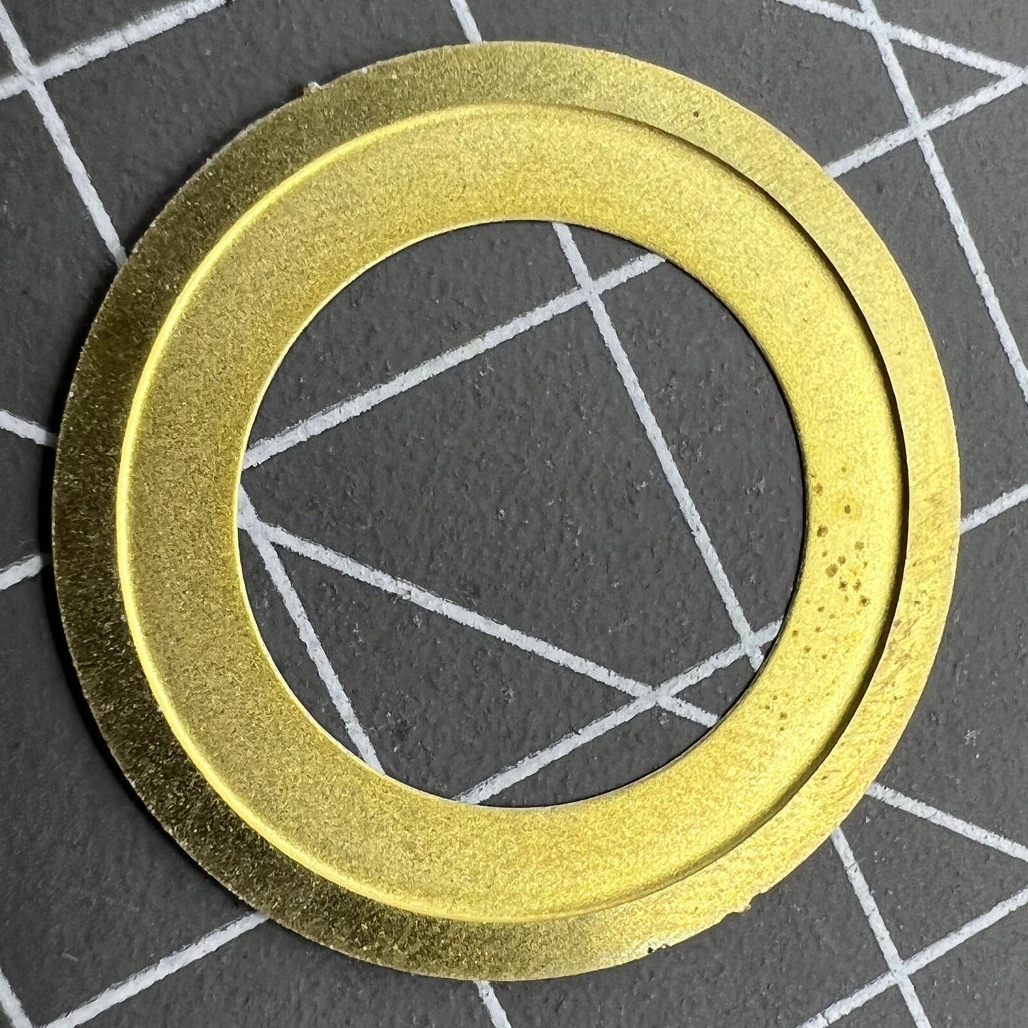 Thickening white date wheel overlay by ETA for ETA2824 watch movement, 3 o'clock date display.